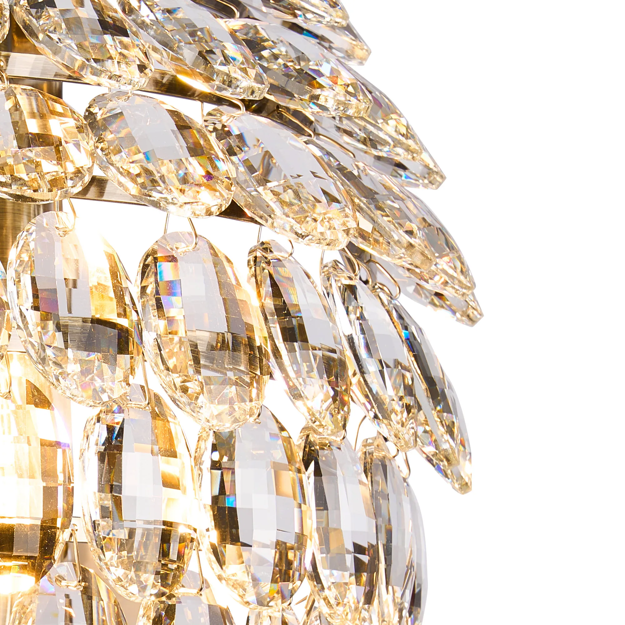 Coniston IP Tall Wall Lamp 6 Light Antique Brass IL32913AB  Diyas Coniston IP